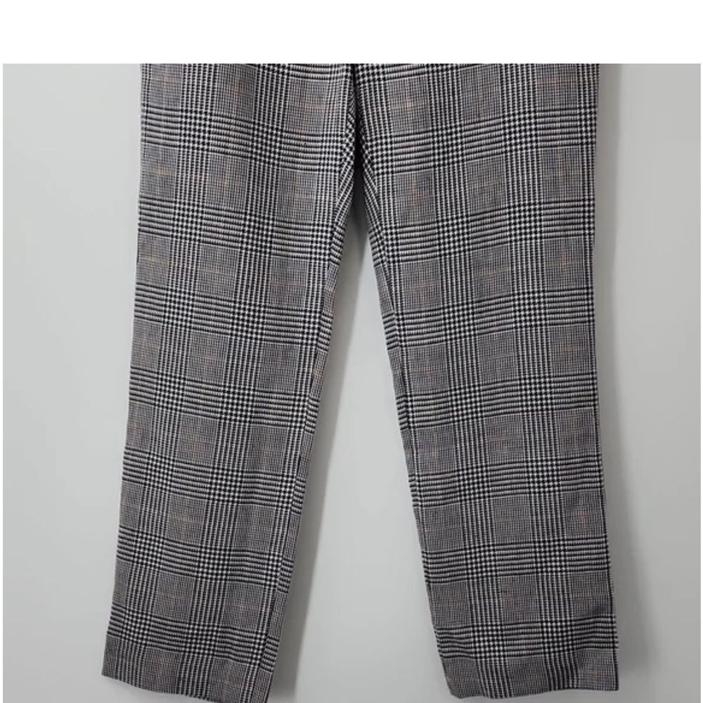 Veronica Beard Navy Multi Plaid Gemini Cigarette Cropped Pants – Size 10 - Picture 5 of 11